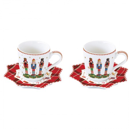 Filiżanki espresso Vintage Nutcracker 2 szt. 100 ml Easy Life